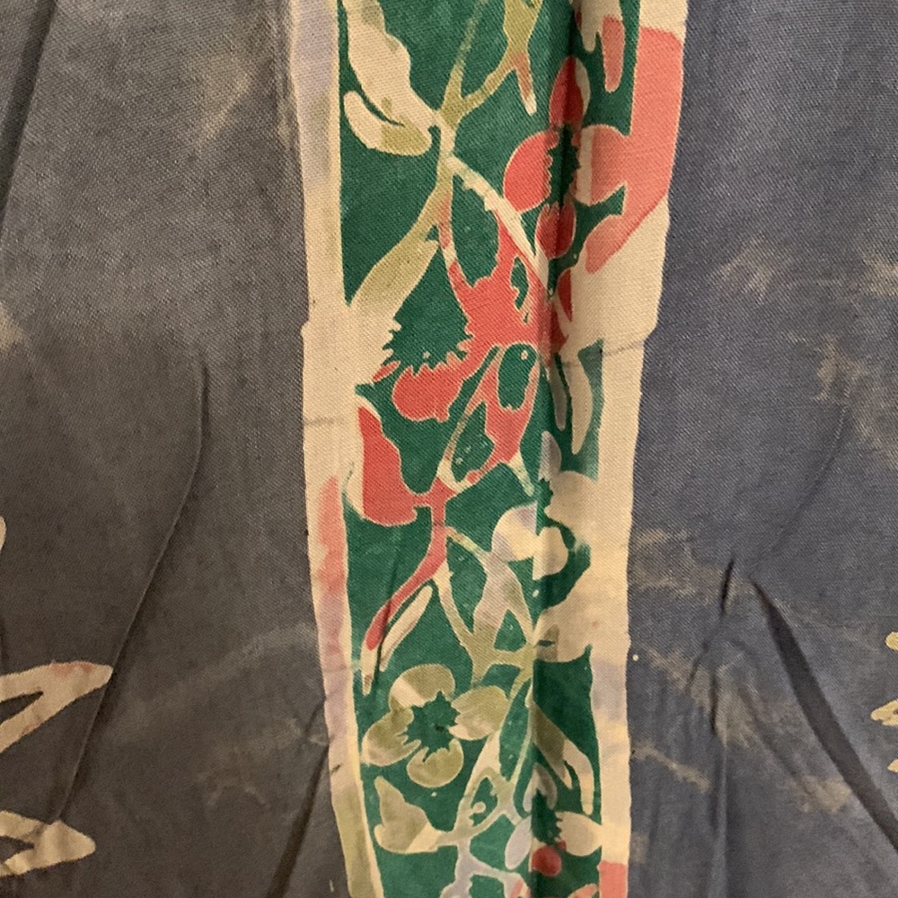 Novica Batik Kimono Rob Midnight Blue OS - Picture 5 of 9